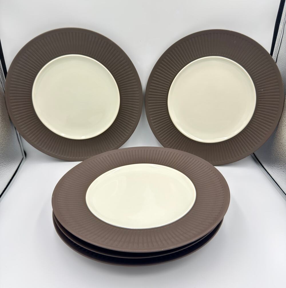 Dansk Denmark IHQ Jens Harald Quistgaard’s ‘Fluted Flamestone’ 5 Dinner Plates